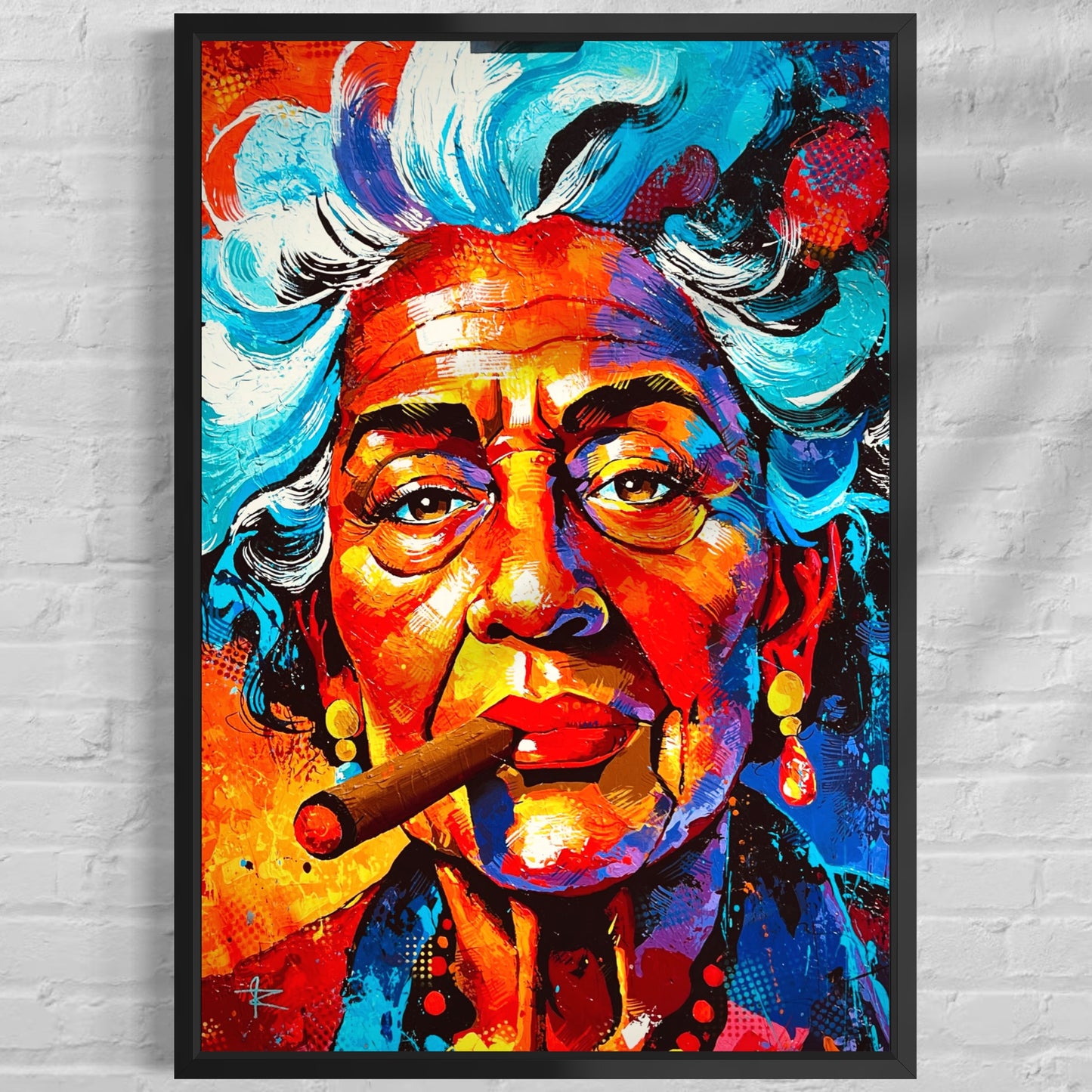 La Dama del Cigarro (Canvas Print)