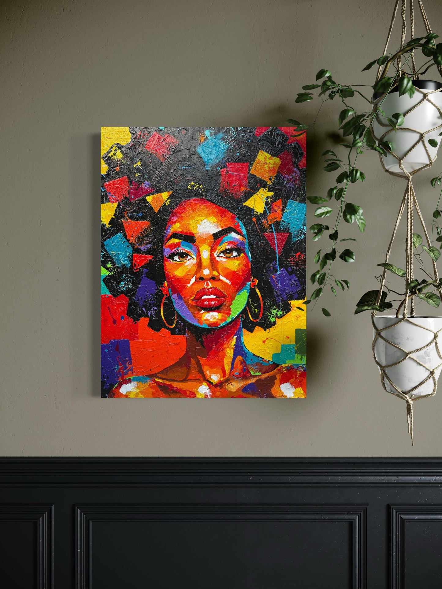 Crowned in Color (Canvas Print)