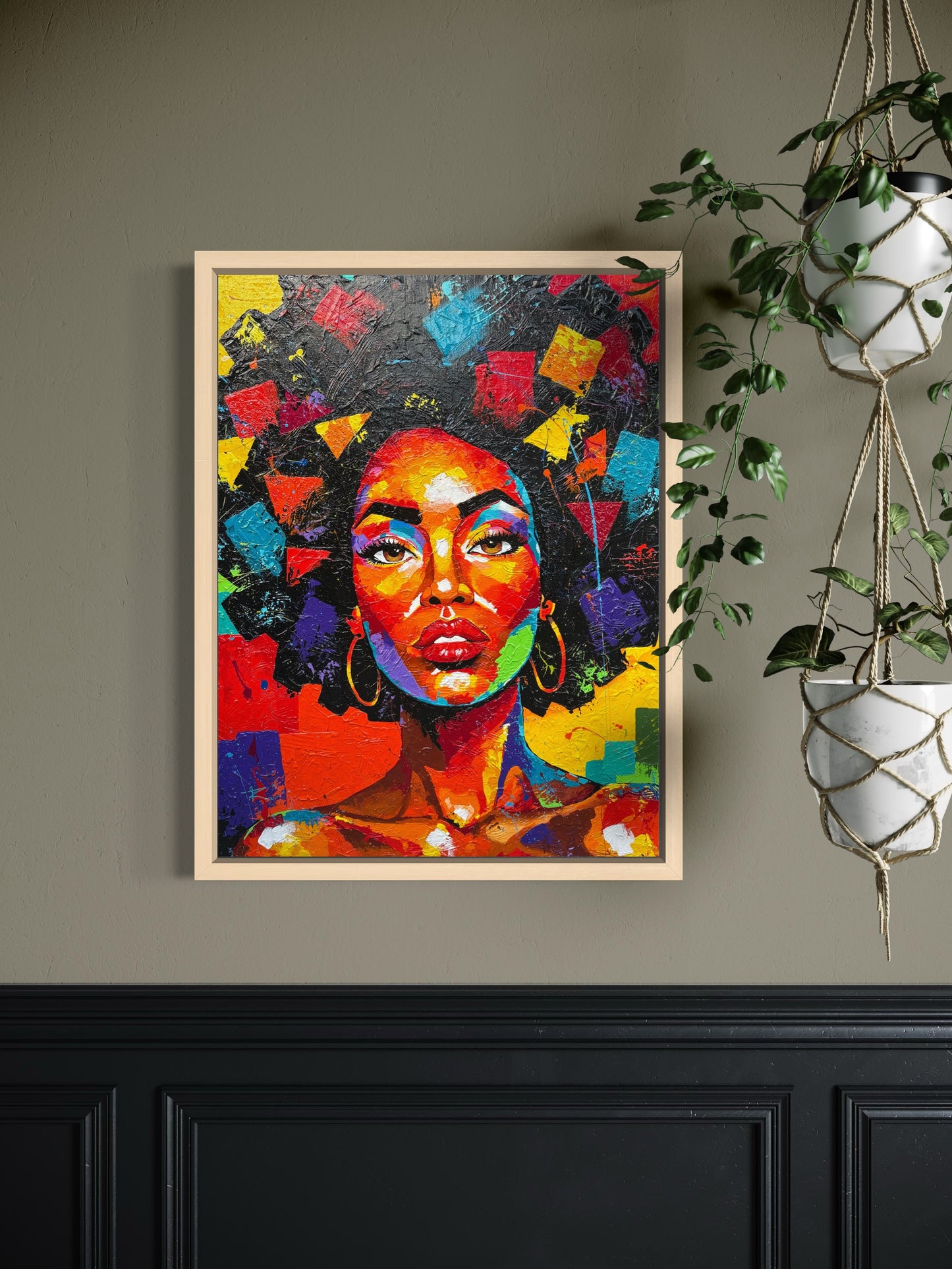Crowned in Color (Canvas Print)