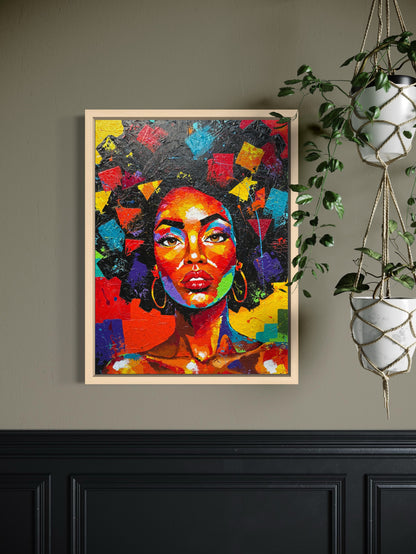 Crowned in Color (Canvas Print)