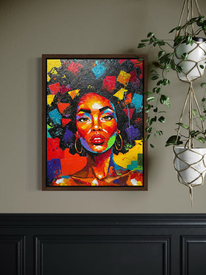 Crowned in Color (Canvas Print)