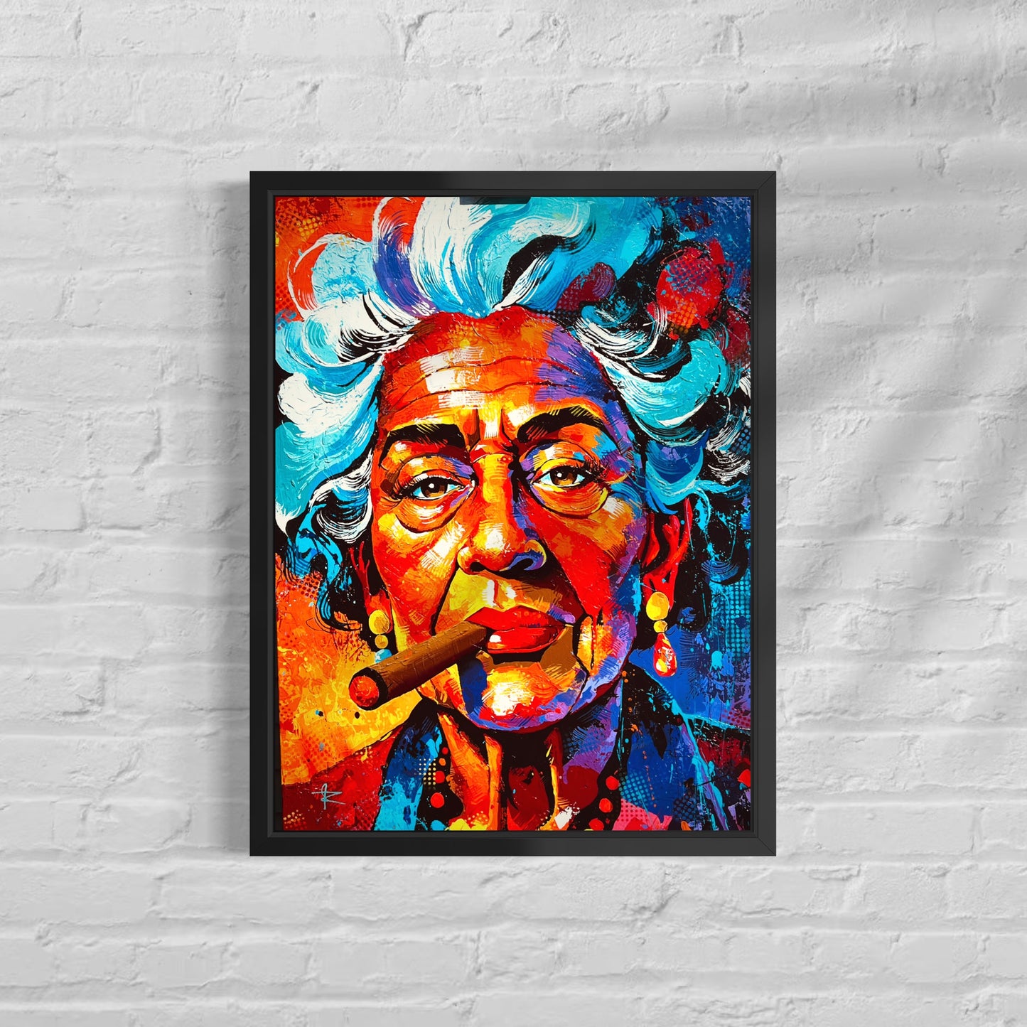 La Dama del Cigarro (Canvas Print)