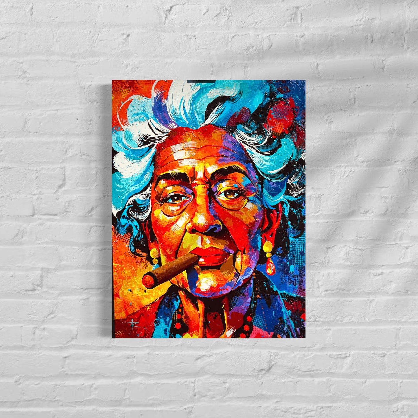 La Dama del Cigarro (Canvas Print)