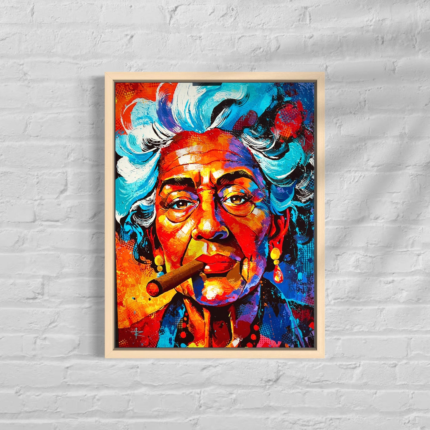 La Dama del Cigarro (Canvas Print)