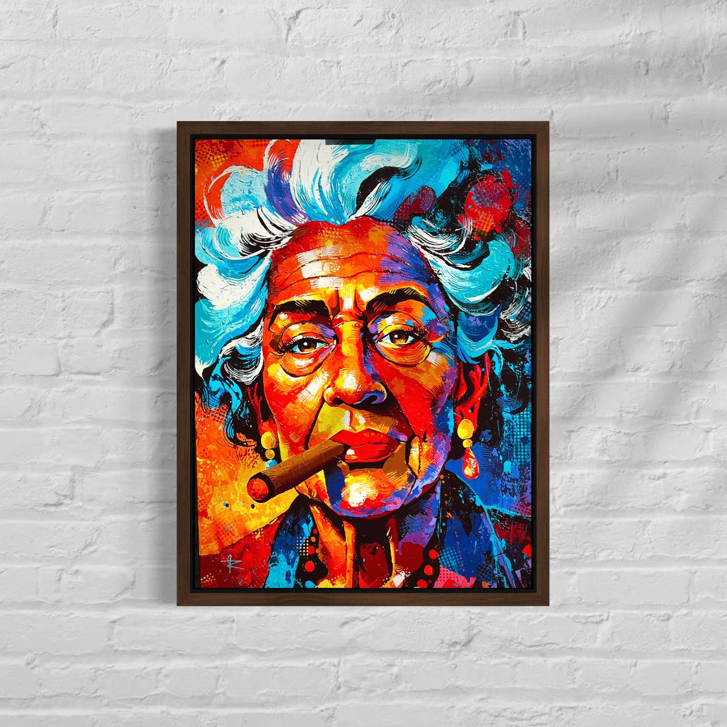 La Dama del Cigarro (Canvas Print)
