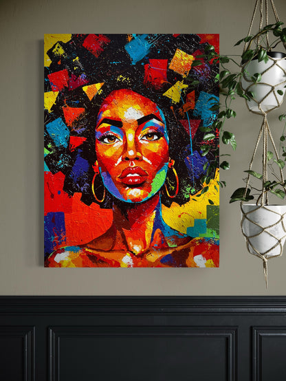 Crowned in Color (Canvas Print)