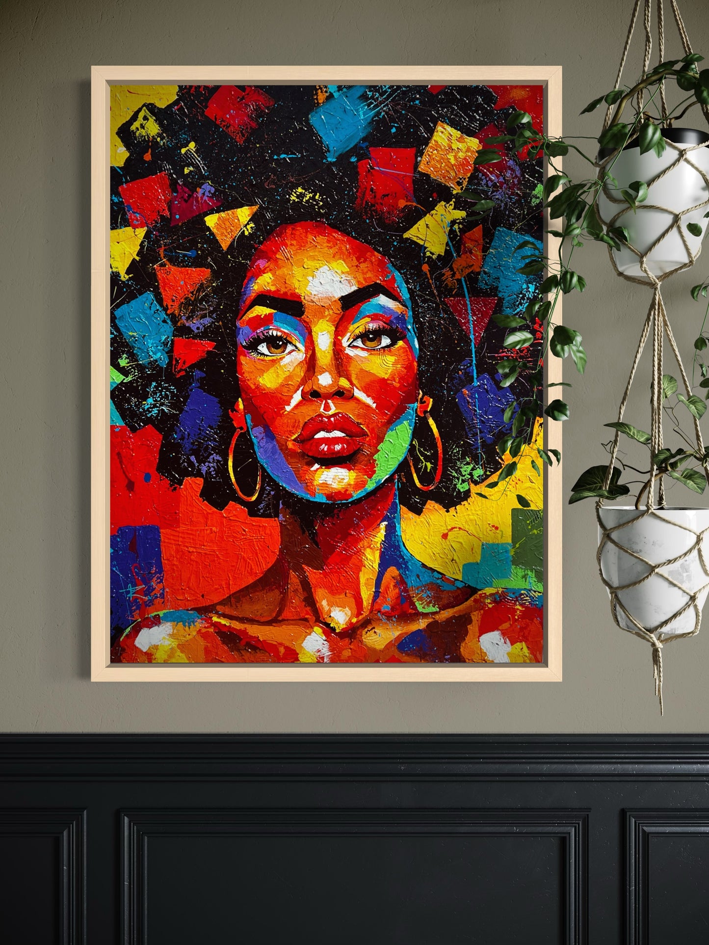 Crowned in Color (Canvas Print)