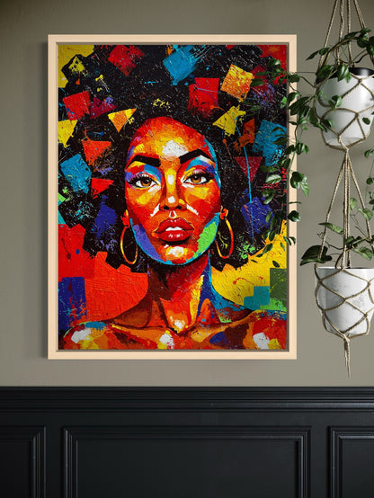 Crowned in Color (Canvas Print)
