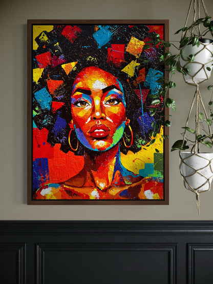 Crowned in Color (Canvas Print)