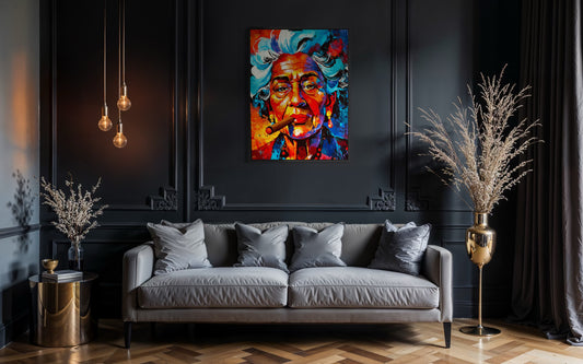 La Dama del Cigarro (Canvas Print)