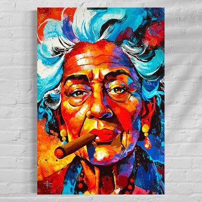 La Dama del Cigarro (Canvas Print)