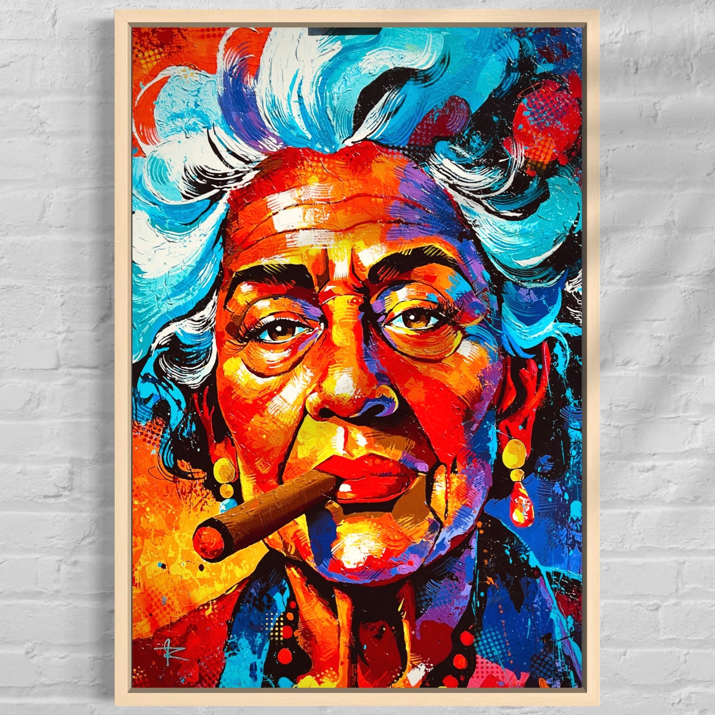 La Dama del Cigarro (Canvas Print)