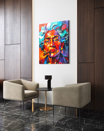 La Dama del Cigarro 48” X 36”