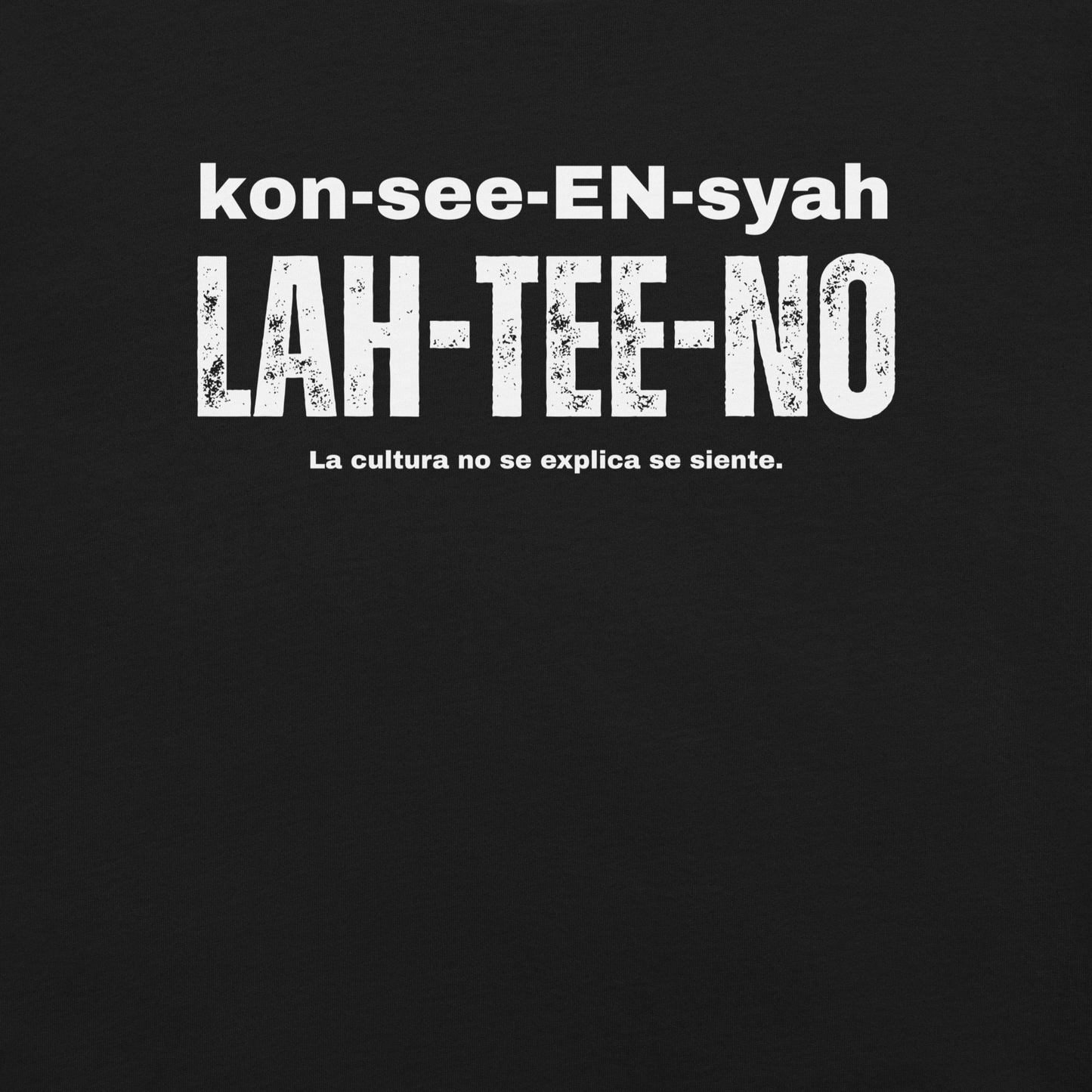 Conciencia Latino – Pronunciation Edition (kon-see-EN-syah LAH-TEE-no)